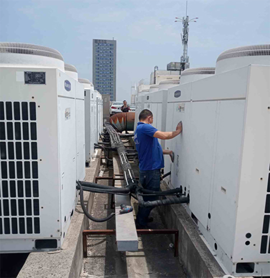 金湖中央空调制热和不制冷系统维修方法